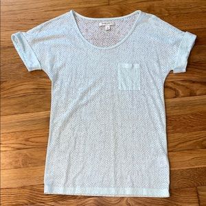 Banana Republic seafoam green burnout tee XS